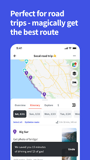 Wanderlog - Trip Planner App