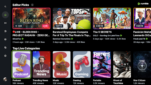 Rumble: Stream & Watch Videos