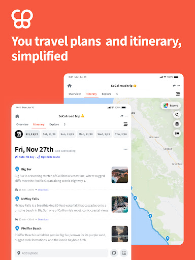 Wanderlog - Trip Planner App