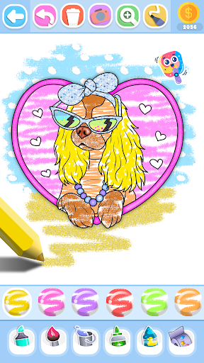 Glitter Beauty Coloring Pages