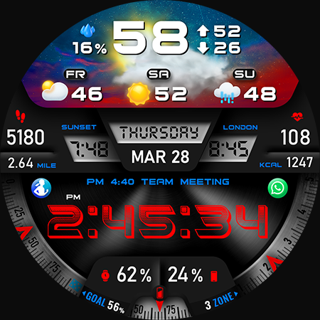 PER27 Digital Watch Face