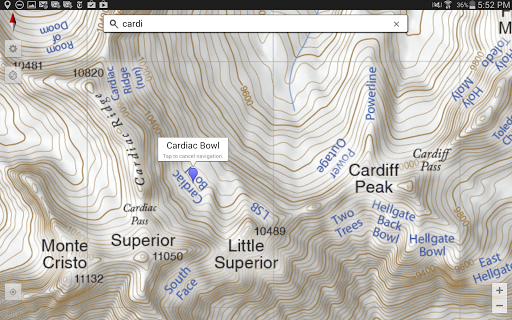 Wasatch Backcountry Skiing Map