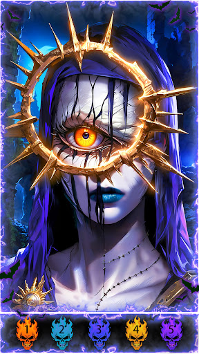 Dark, Horror Color by Number