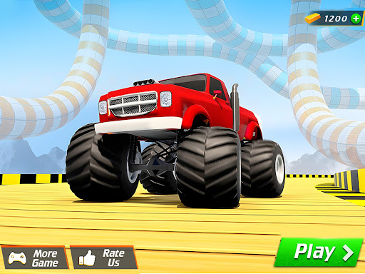 Mega Ramp Monster Truck Stunts