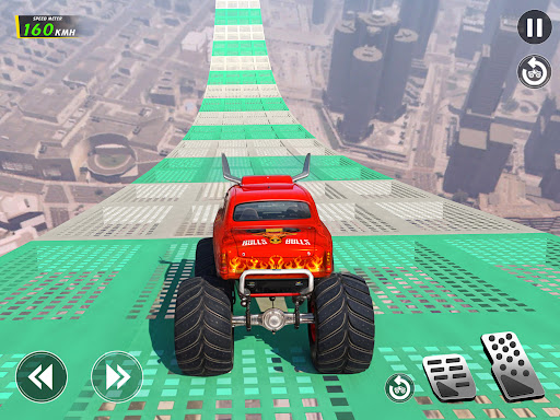 Mega Ramp Monster Truck Stunts