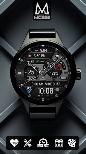 MD335 Hybrid watch face