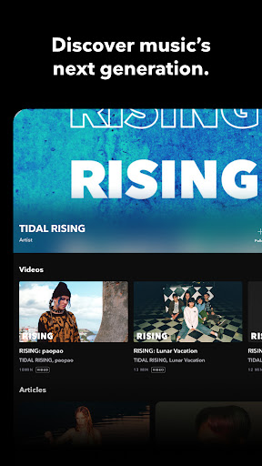TIDAL Music: HiFi sound