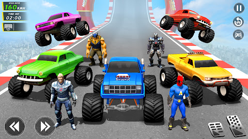 Mega Ramp Monster Truck Stunts