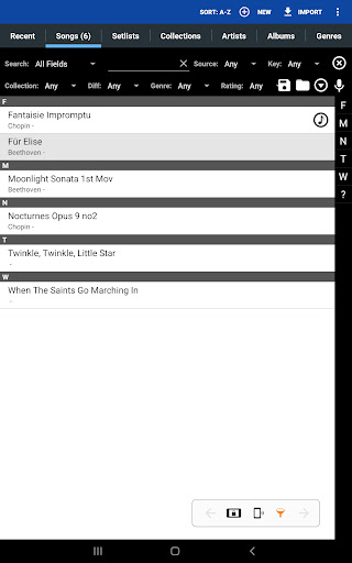 MobileSheets