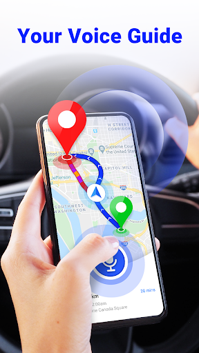 GPS Voice Navigation: Live Map