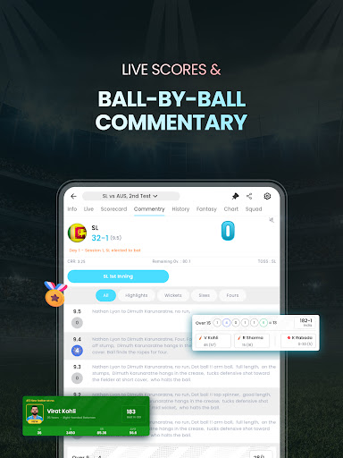 Cricket LineX: Fast Live score