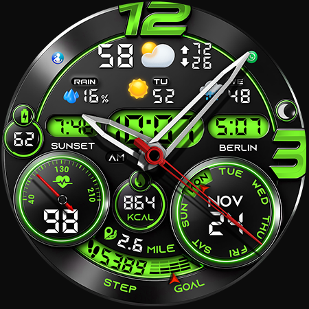 PER32 Ultra Hybrid Watch Face