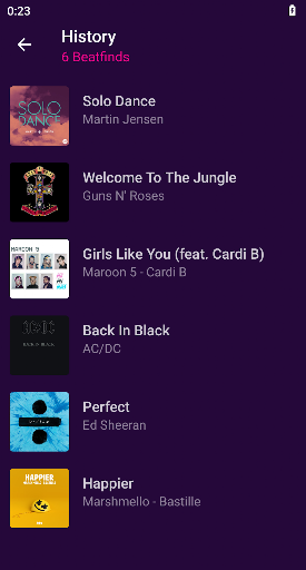 Music Recognition: Song Finder