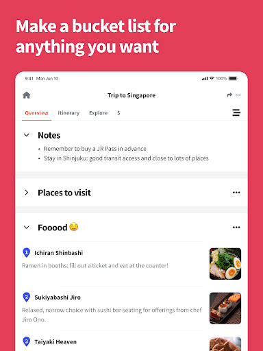 Wanderlog - Trip Planner App
