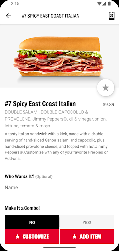 Jimmy John's Sandwiches