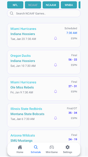 Live Scores : NFL NCAA NBA MLB