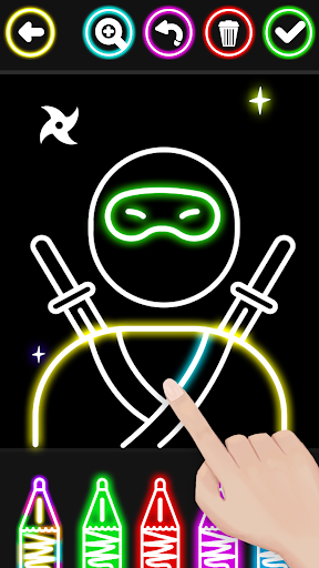 Boys Ninja Coloring & Memory