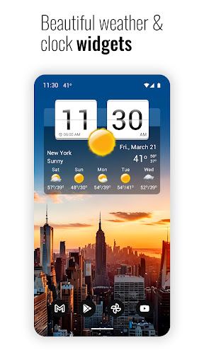 Sense Flip Clock & Weather