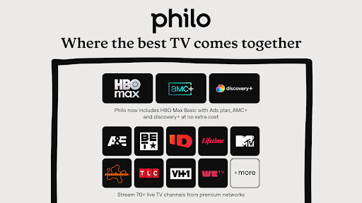 Philo: Shows, Movies, Live TV.