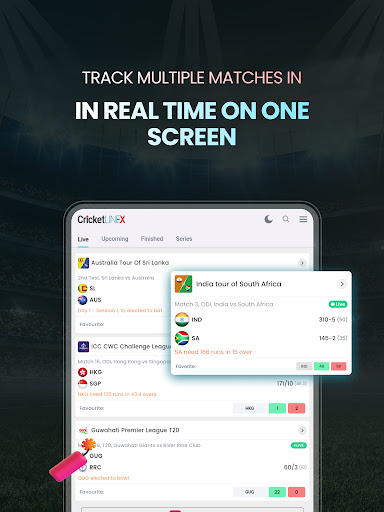 Cricket LineX: Fast Live score