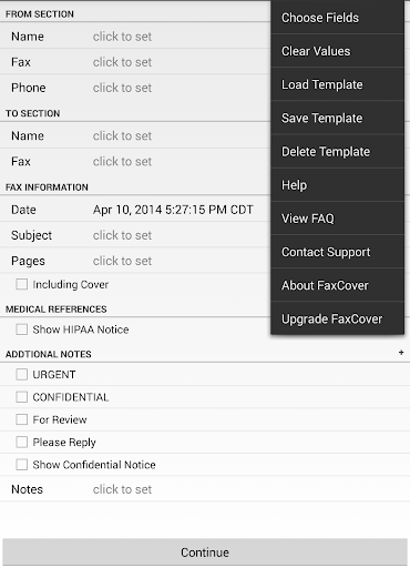 FaxCover Pro Create Cover Page