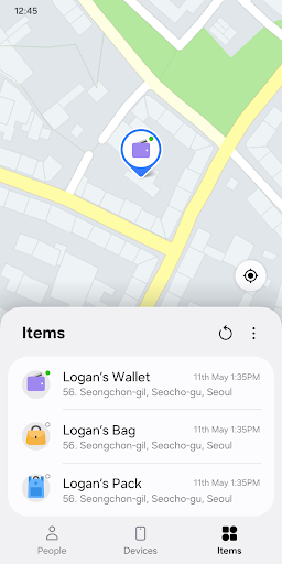 Samsung Find: Location Sharing