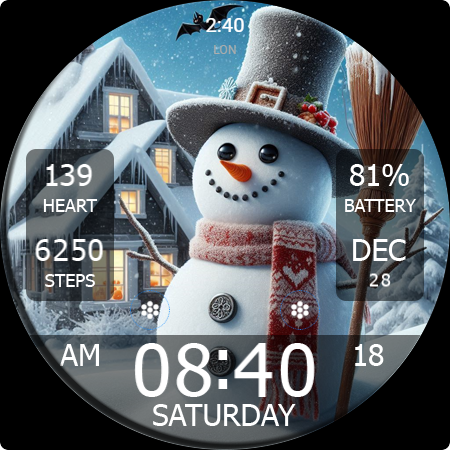 Key WF55 Snowman Watch Face