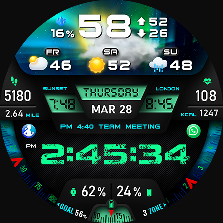 PER27 Digital Watch Face
