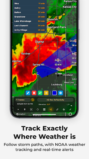 RadarOmega: Doppler Radar App