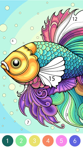 Tangle Color by Number Book