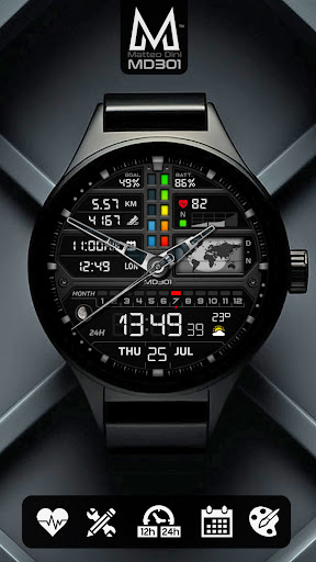 MD301 Hybrid watch face