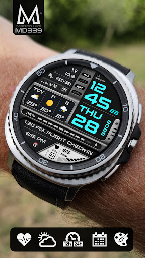 MD339 Digital watch face