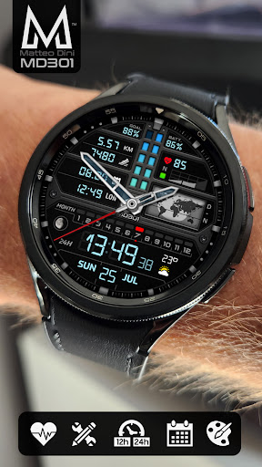 MD301 Hybrid watch face