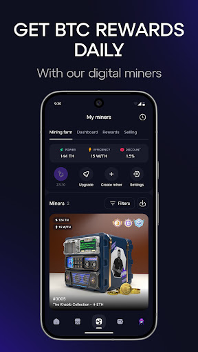 GoMining: Mining, Using BTC