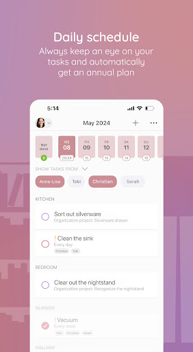 BeTidy: Home Cleaning Schedule