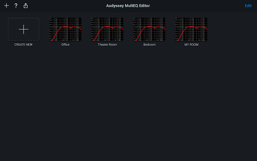 Audyssey MultEQ Editor app