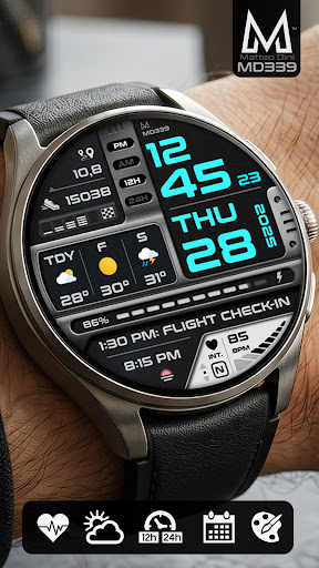 MD339 Digital watch face