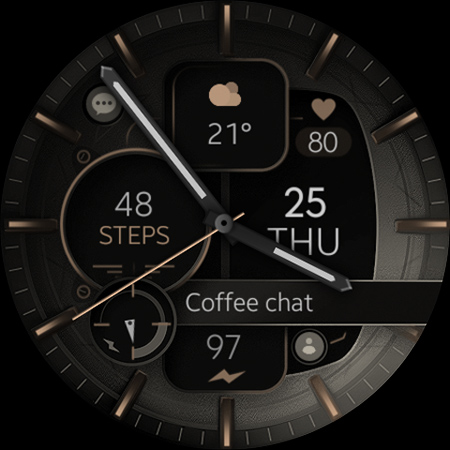 Dream 132 bronze watch face