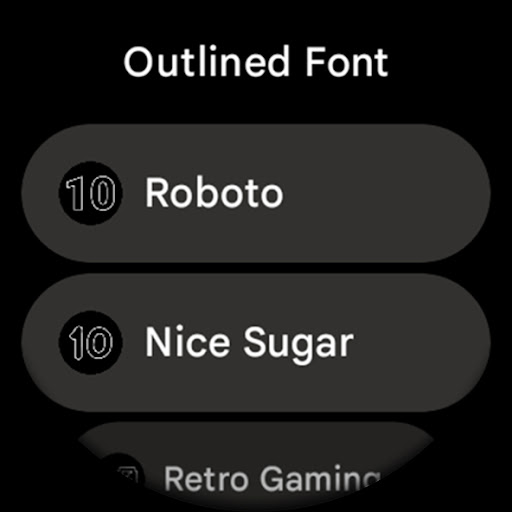 Outlined Watch Face