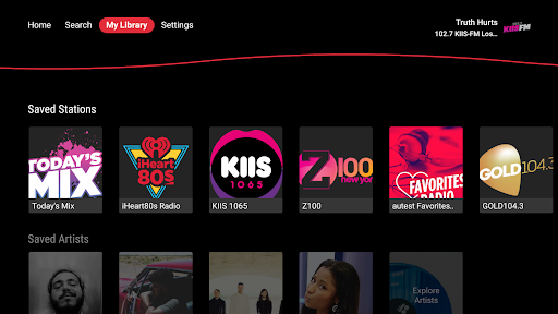 iHeartRadio for Google TV