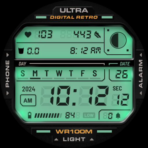 ULTRA Digital Retro watch face