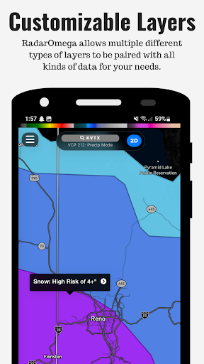 RadarOmega: Doppler Radar App