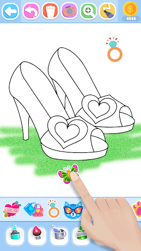 Glitter Beauty Coloring Pages