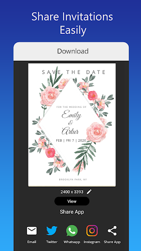 Invitation card Maker, Design