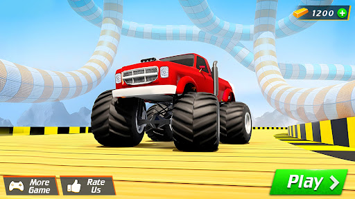 Mega Ramp Monster Truck Stunts