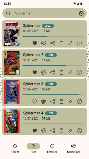 Comic Book Reader (cbz/cbr)