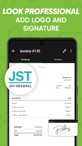 Joist Invoice & Estimate App