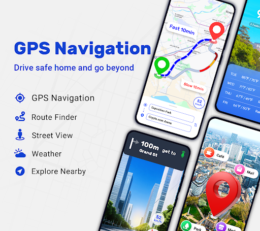 GPS Navigation Route Finder