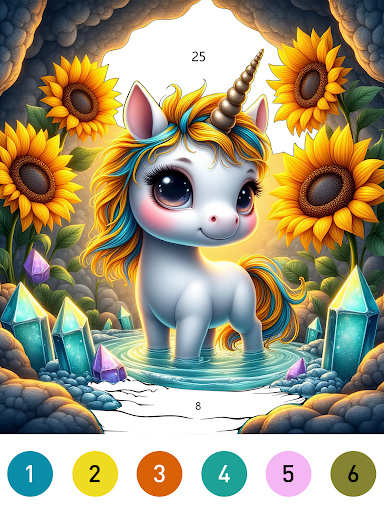 Fairytale Color by number game