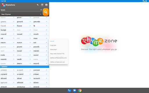 RhymeZone Rhyming Dictionary